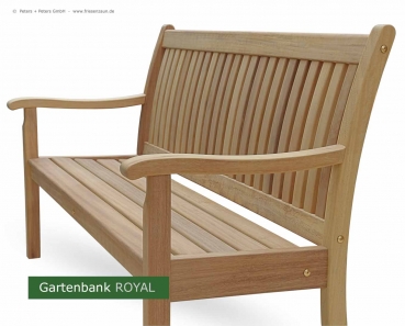 Preview: 3er Gartenbank ROYAL - Natur Preview: Gartenbank ROYAL - Natur