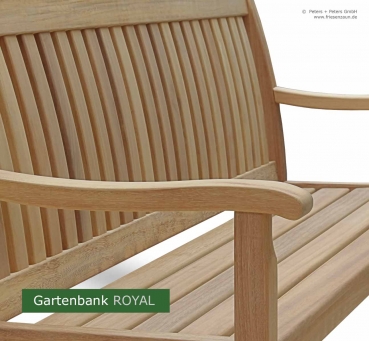 Preview: 1er Gartensessel ROYAL - Natur Preview: Gartenbank ROYAL - Natur
