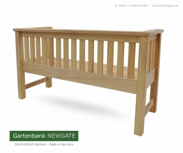 Preview: Gartenbank NEWGATE - Natur Preview: Gartenbank NEWGATE - die elegante Optik der Gartenbank harmonisiert perfekt mit Häusern im modernem Baustil.