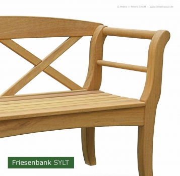 Preview: Friesenbank SYLT - Natur Preview: Gartenbank SYLT - Original Friesenbank SYLT - Hartholz Natur